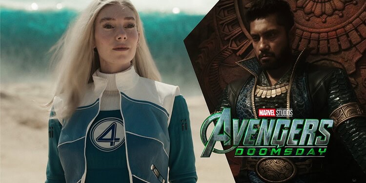 A new Avengers: Doomsday leaked behind-the-scenes image reportedly shows Namor and Sue Storm preparing to take flight, with Sue holding onto Namor.
