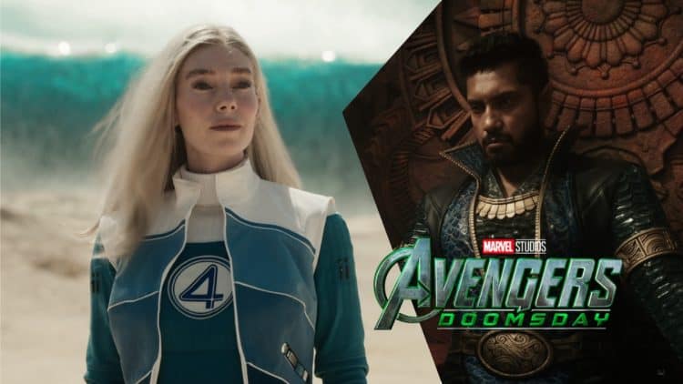 A new Avengers: Doomsday leaked behind-the-scenes image reportedly shows Namor and Sue Storm preparing to take flight, with Sue holding onto Namor.