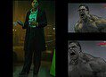 Concept art for Tom Holland's Spider-Man, Jean DeWolff, and Mark Ruffalo's Hulk