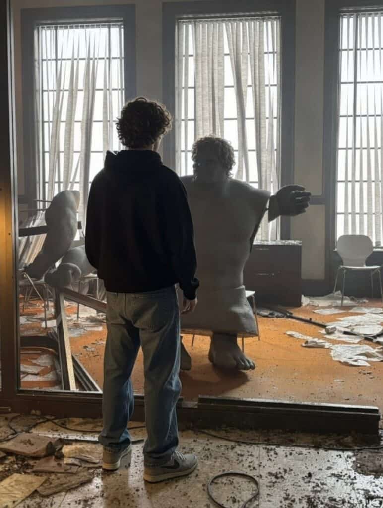 New behind-the-scenes images from Spider-Man: Brand New Day reveal the practical Hulk model used on set alongside Tom Holland before CGI was added in post-production.
