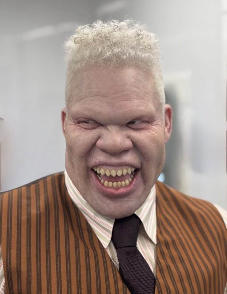 New behind-the-scenes images from Spider-Man: Brand New Day reveal Marvin Jones III's live-action Tombstone look, shared by the film's Oscar- and BAFTA-winning prosthetic makeup artist.