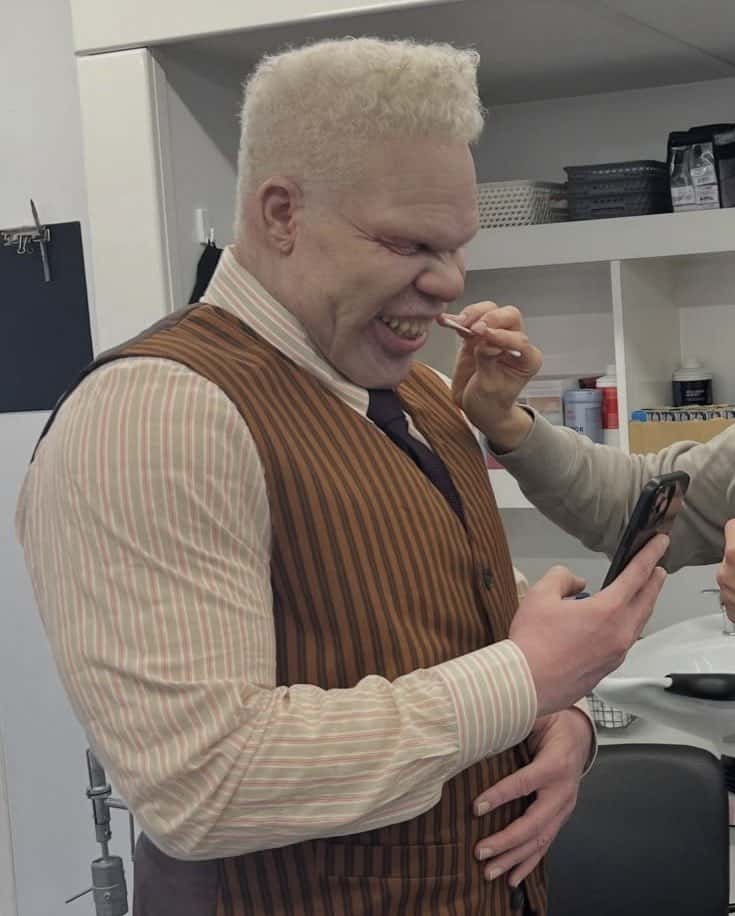 New behind-the-scenes images from Spider-Man: Brand New Day reveal Marvin Jones III's live-action Tombstone look, shared by the film's Oscar- and BAFTA-winning prosthetic makeup artist.