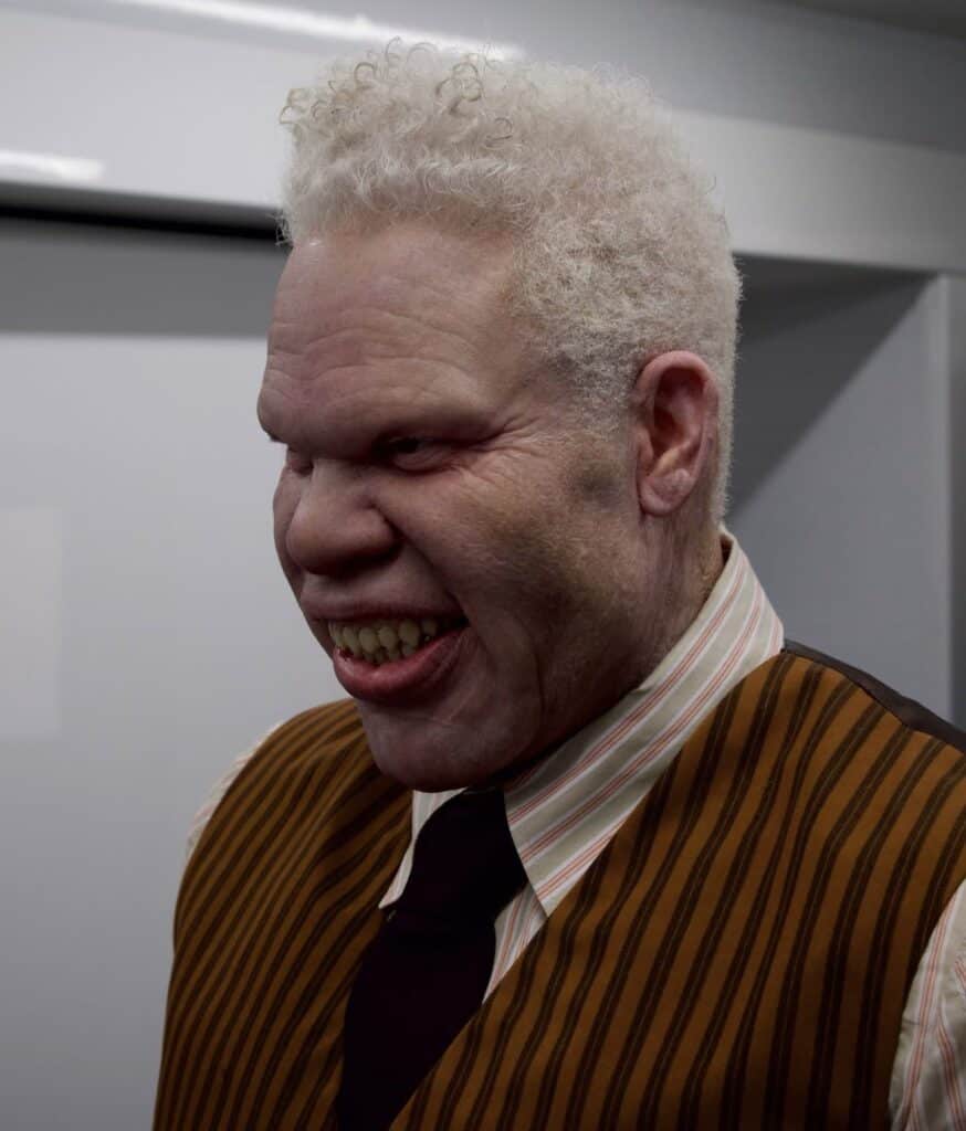 New behind-the-scenes images from Spider-Man: Brand New Day reveal Marvin Jones III's live-action Tombstone look, shared by the film's Oscar- and BAFTA-winning prosthetic makeup artist.