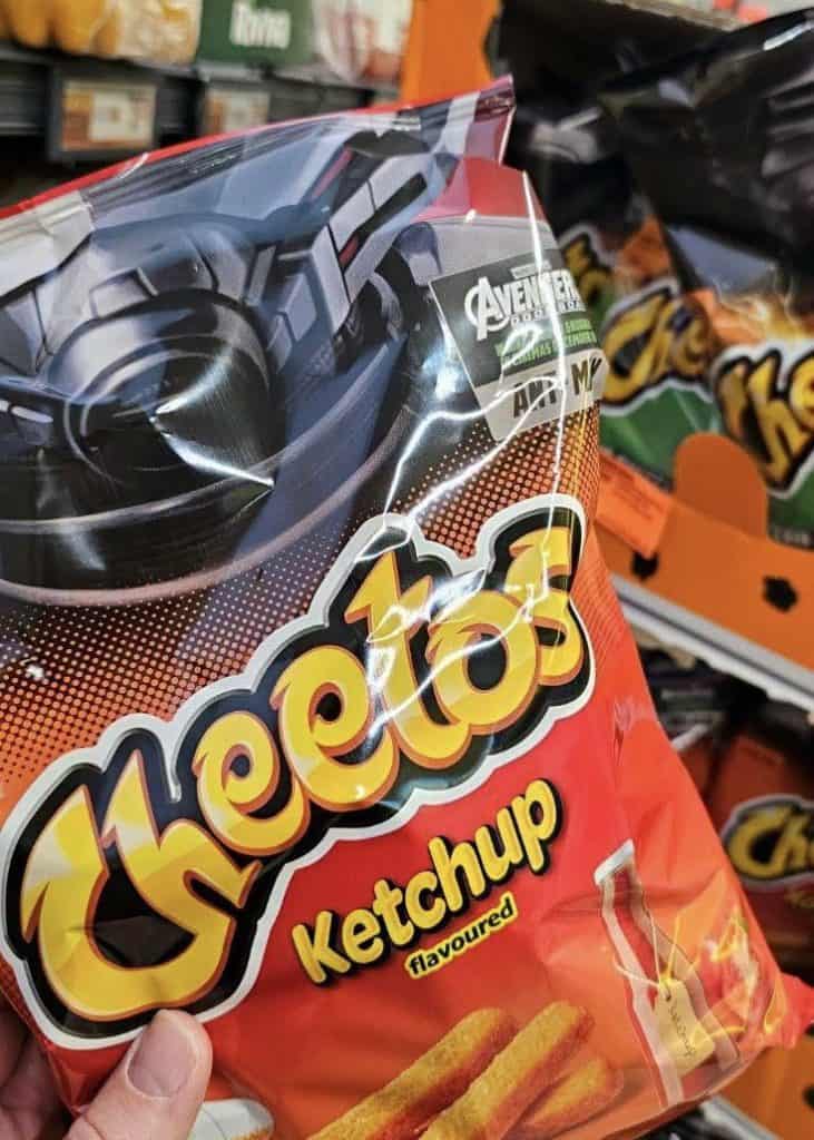 New Avengers: Doomsday promotional art features Doctor Doom, Thor, Sue Storm, and Captain America, alongside the film's Cheetos collaboration.