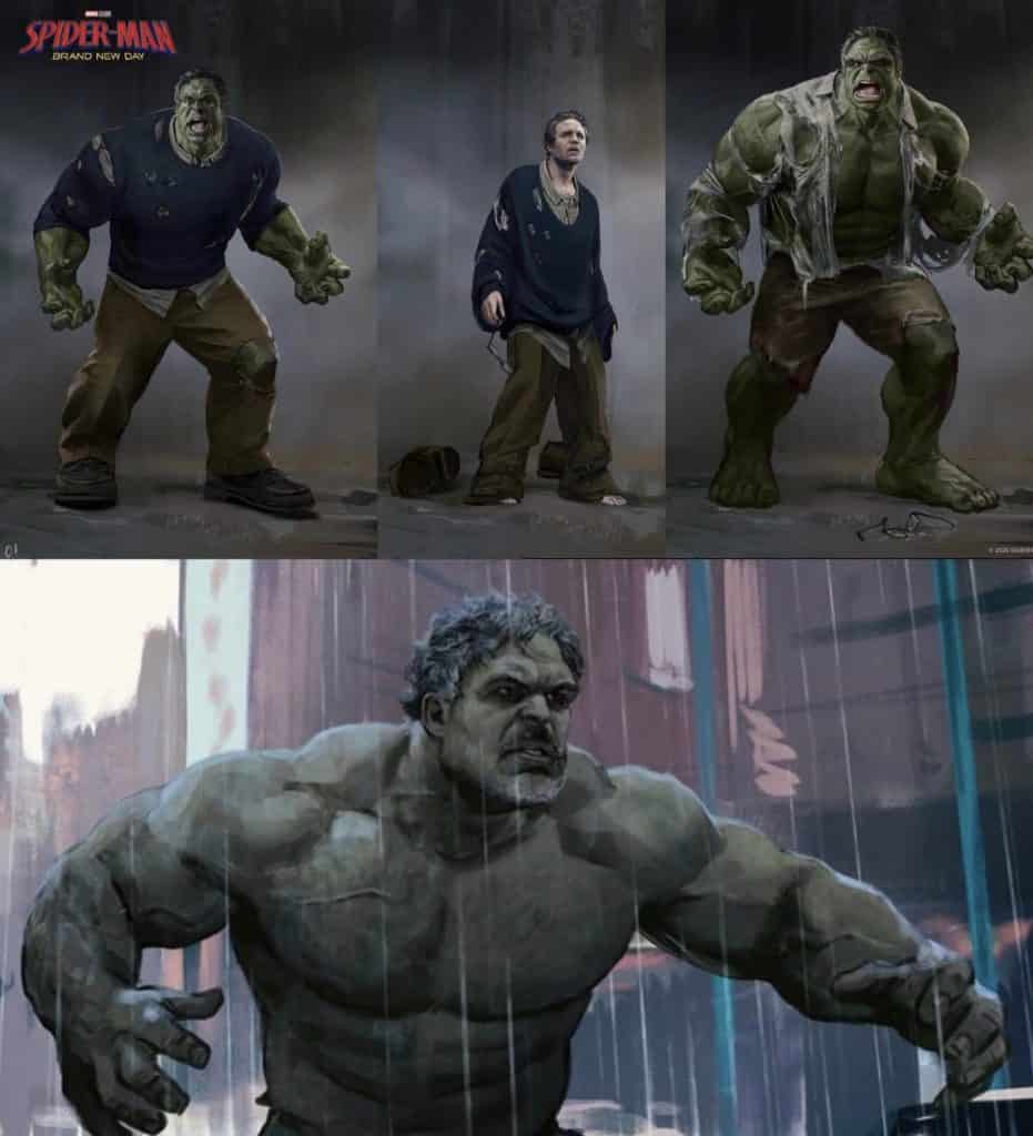 Concept art for Bruce Banner/Hulk