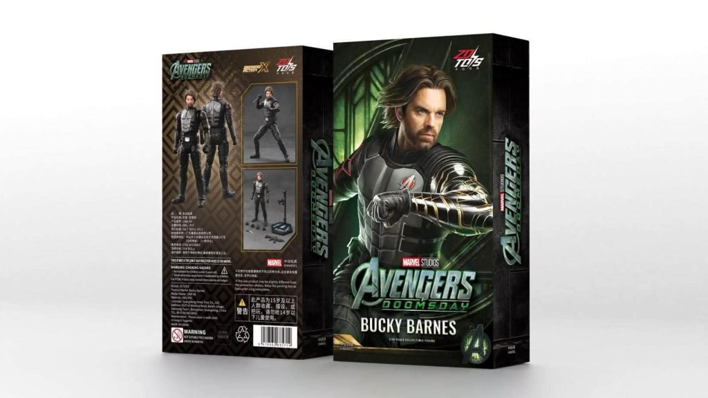 ZD Toys’ Bucky Barnes (Sebastian Stan) and Doctor Doom (Robert Downey Jr.) figures