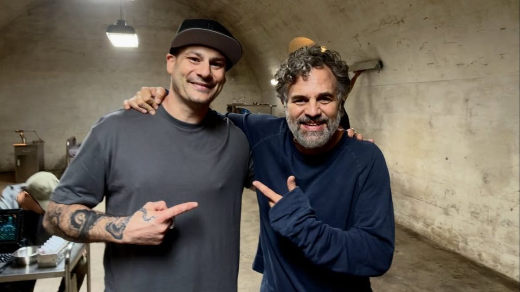Image: Mark Ruffalo behind the scenes of the ‘AVENGERS: ENDGAME – ENCORE’ post-credits scene.