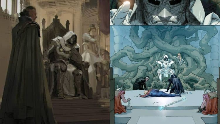 Avengers: Secret Wars reportedly features Doctor Doom watching Gambit fight Black Panther, in a scene inspired by the 2015 Secret Wars comics.