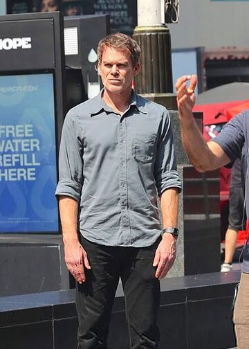Dexter: Resurrection Season 2 is filming in Times Square, with Michael C. Hall, Uma Thurman, and director Marcos Siega spotted on set.