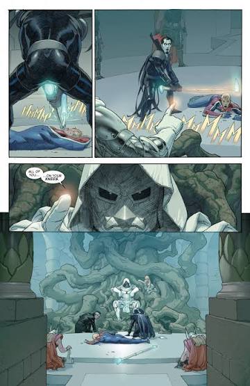 Avengers: Secret Wars reportedly features Doctor Doom watching Gambit fight Black Panther, in a scene inspired by the 2015 Secret Wars comics.