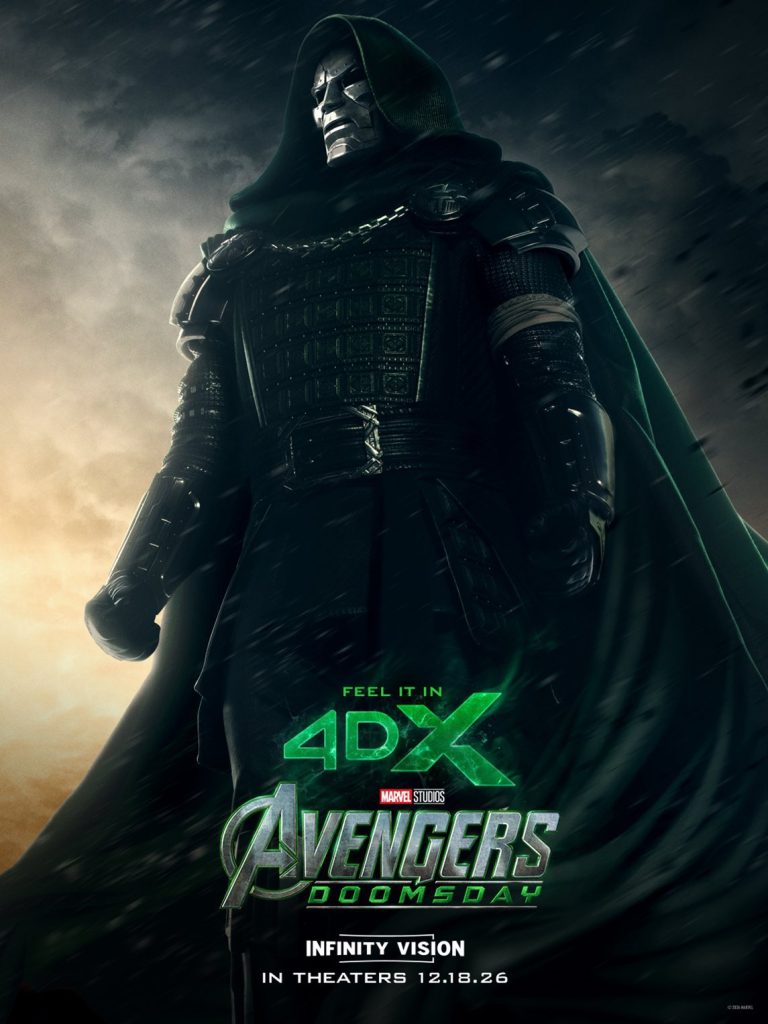 New Avengers: Doomsday posters for Dolby Cinema, ScreenX, Fandango, RealD 3D, and 4DX have been revealed as ticket sales begin.