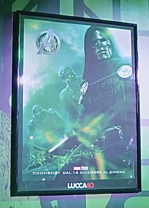 A low-quality international poster for Avengers: Doomsday featuring Robert Downey Jr.’s Doctor Doom and the Sentinels has surfaced online.