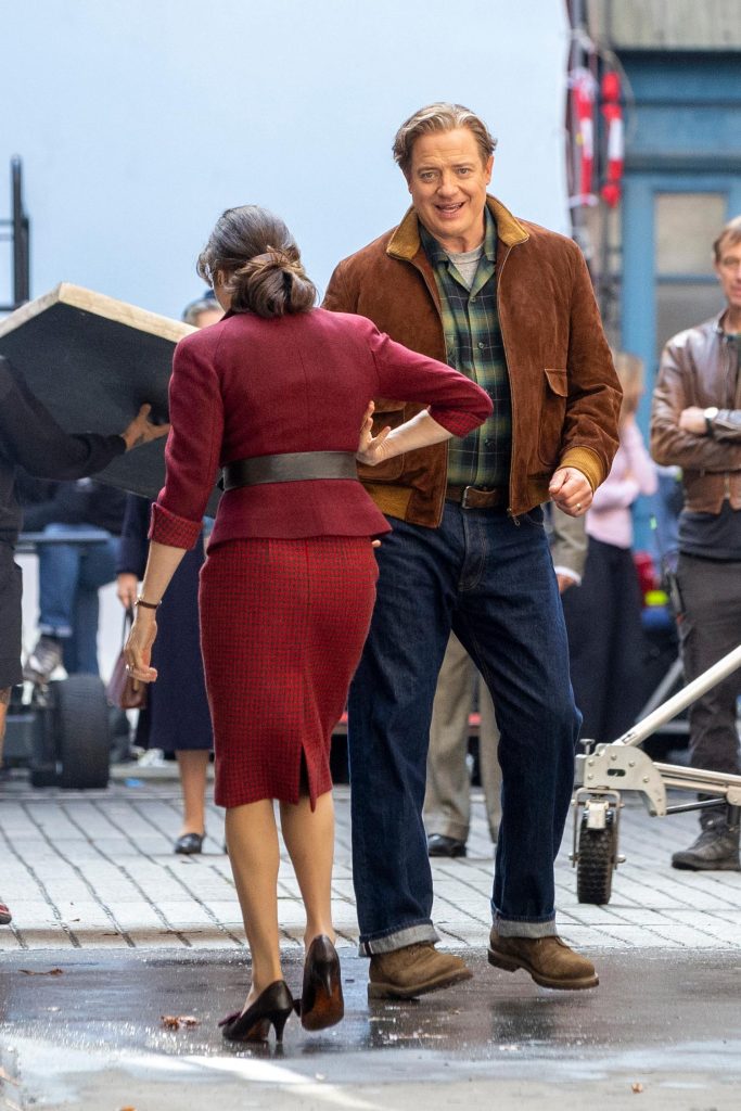 Brendan Fraser and Rachel Weisz