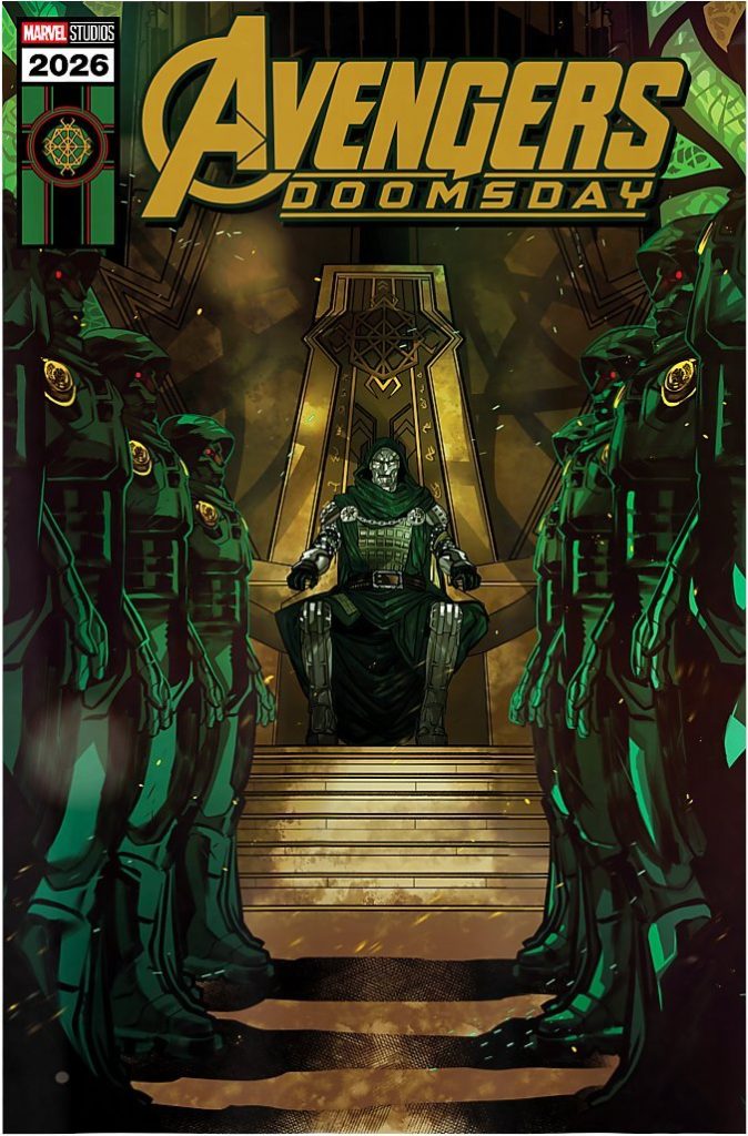 The first look at the Doombots from Avengers: Doomsday has been revealed in new Hot Topic promotional art featuring Doctor Doom and his robotic minions.