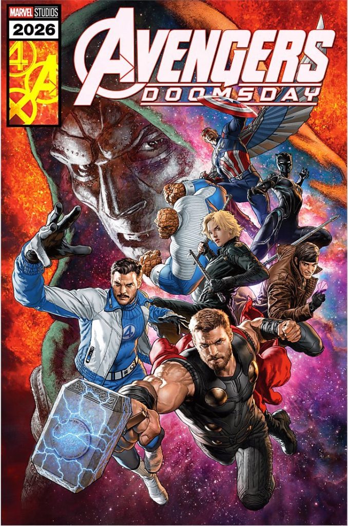 The first look at the Doombots from Avengers: Doomsday has been revealed in new Hot Topic promotional art featuring Doctor Doom and his robotic minions.