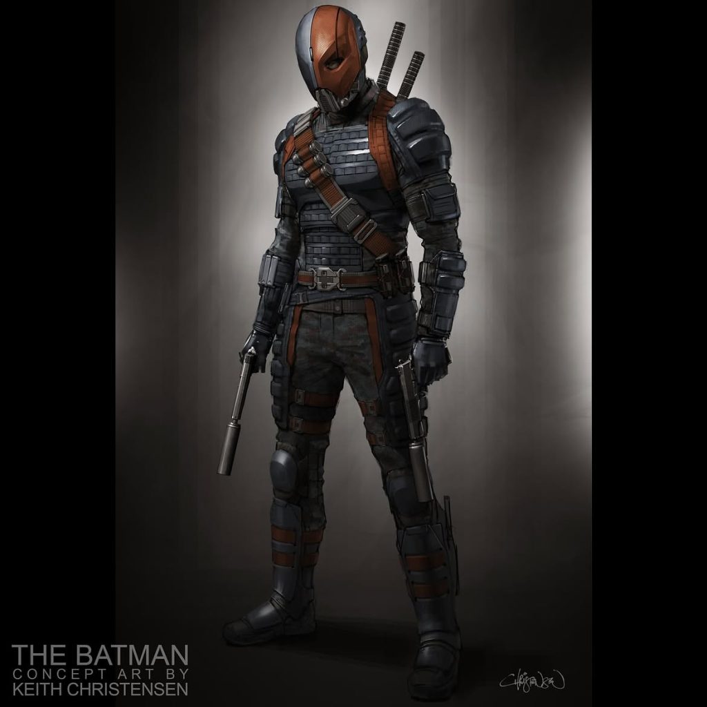 New concept art reveals what Deathstroke could have looked like in Ben Affleck’s shelved The Batman movie project.