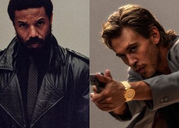 First-look images from Joseph Kosinski’s Miami Vice ’85 reveal Michael B. Jordan as Rico Tubbs and Austin Butler as Sonny Crockett in the reboot.