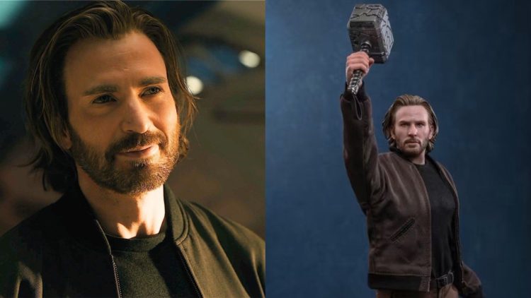 Hot Toys reveals its Avengers: Doomsday Steve Rogers figure featuring Chris Evans’ likeness, a cracked Mjolnir, and detailed 1/6-scale accessories.