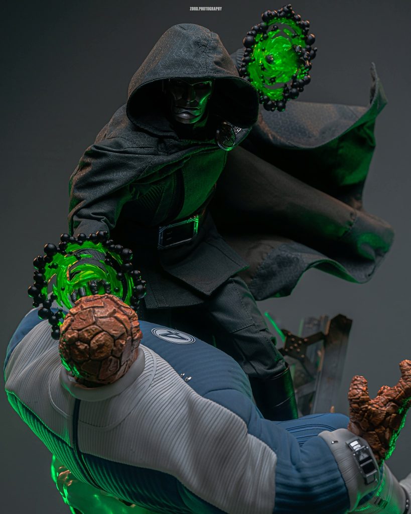 Hot Toys reveals new 1/6-scale Doctor Doom and Fantastic Four figures from Avengers: Doomsday, featuring Robert Downey Jr. and the main F4 lineup.